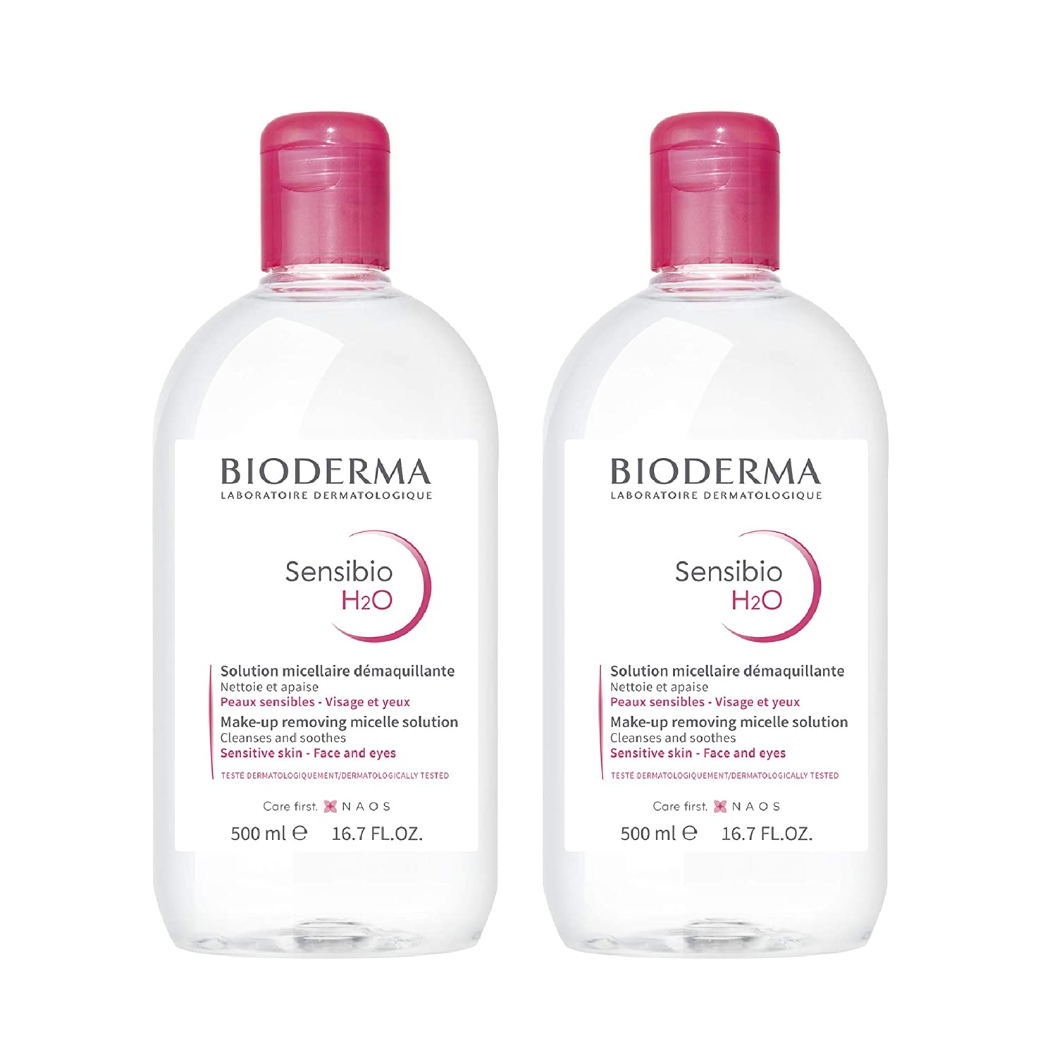 Bioderma - Sensibio - H2O Micellar Water - Makeup Remover Cleanser - Face Cleanser for Sensitive Skin