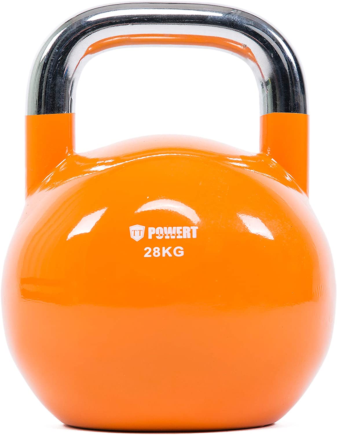 POWERT Competition Kettlebell|Premium Quality Coated Steel|Ergonomic Design|Great for Weight Lifting Workout & Core Strength Training& Muscle Building|Color Coded|Single