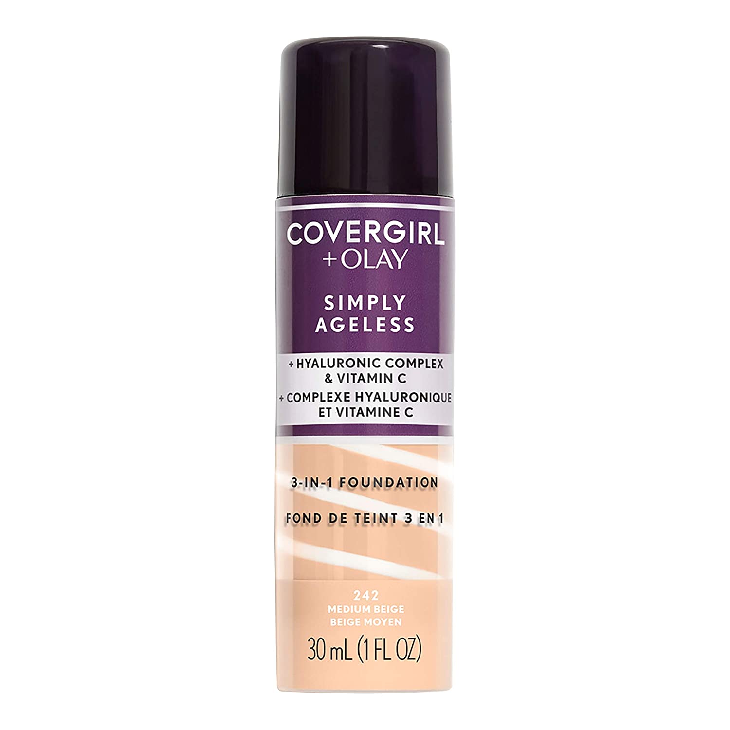 Covergirl + Olay Simply Ageless 3-in-1 Liquid Foundation, Creamy Natural