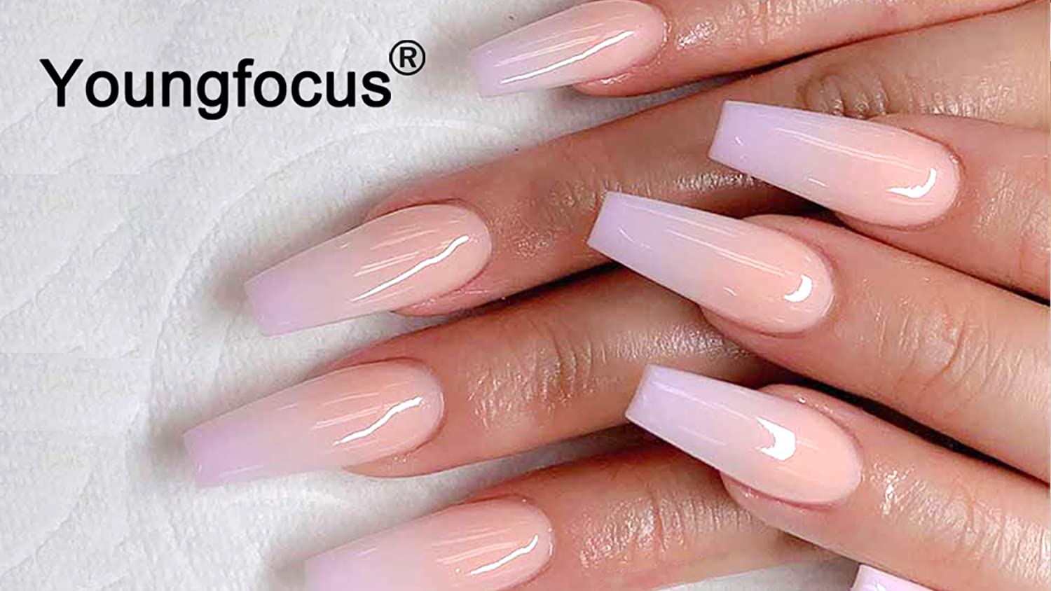 Youngfocus 4oz Clear Nail Acrylic Powder Professional Nail Art Powder 5oz Liquid monomer Acrylic Liquid Monomer for Nail Extension French Nails