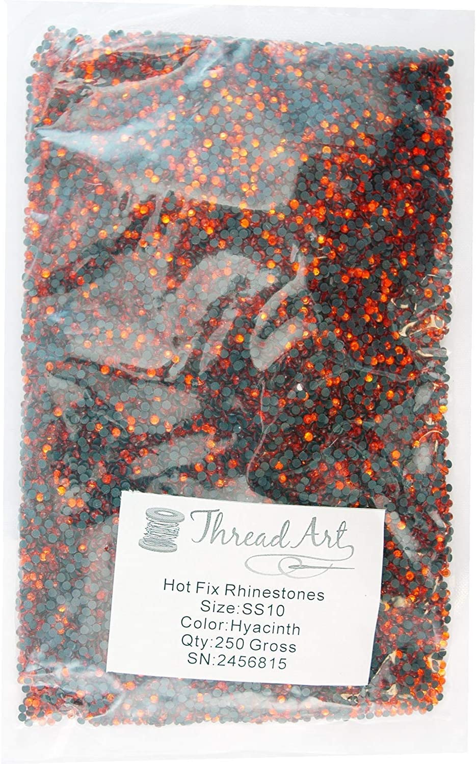 Threadart Bulk Hot Fix Rhinestones Crystal AB - SS6 (2mm) - 72000 stones - 500 Gross Bulk Pack