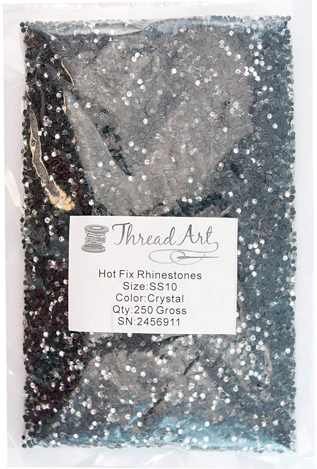 Threadart Bulk Hot Fix Rhinestones Crystal AB - SS6 (2mm) - 72000 stones - 500 Gross Bulk Pack