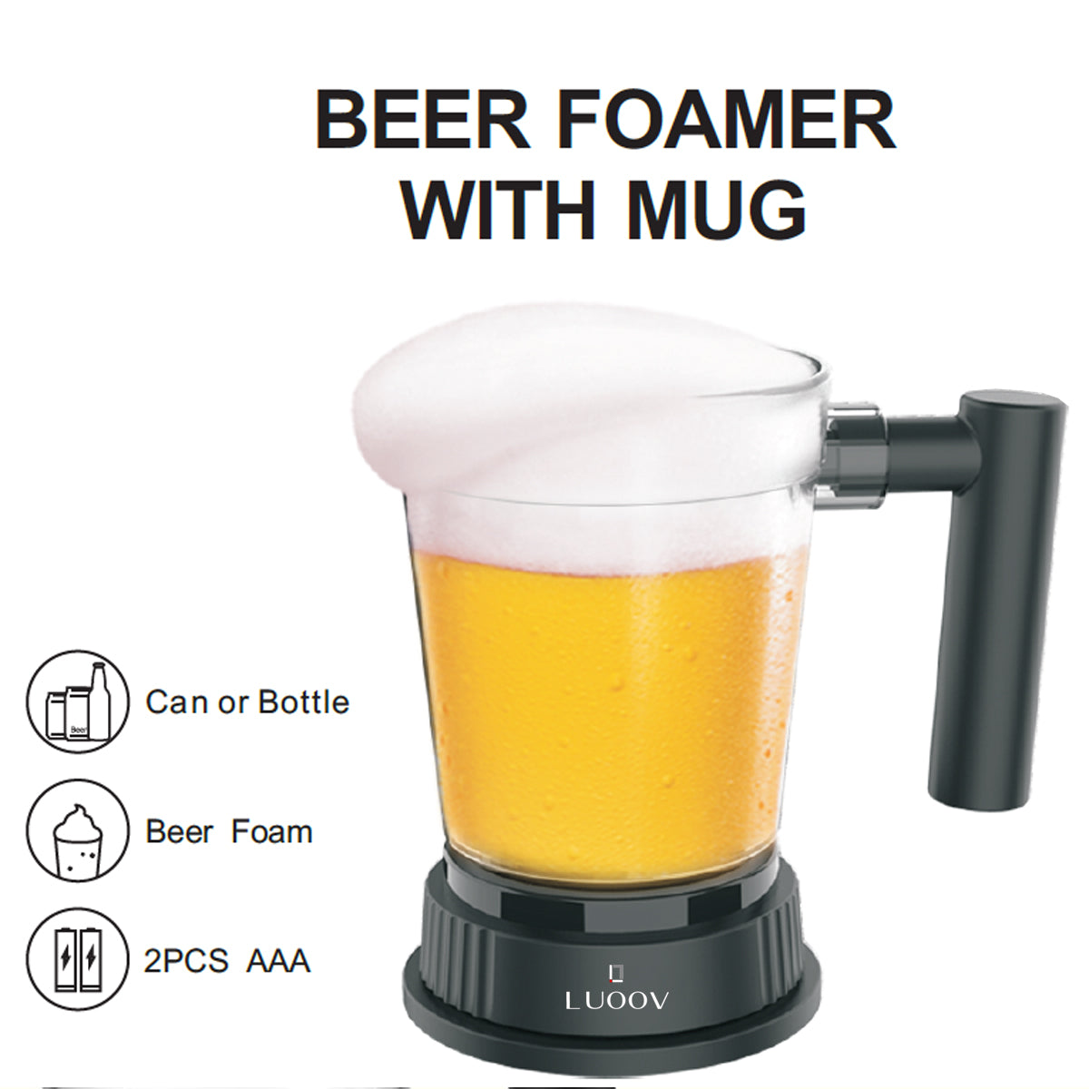 Electric Ultrasonic Beer Bubblers Beer Foaming Machine