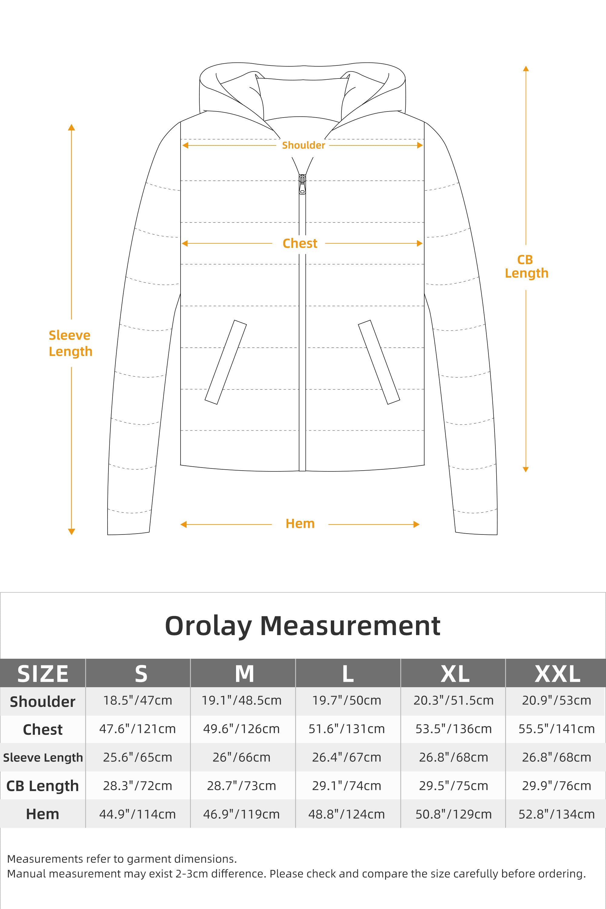 Orolay Men's Waterproof Winter Jacket with Hood