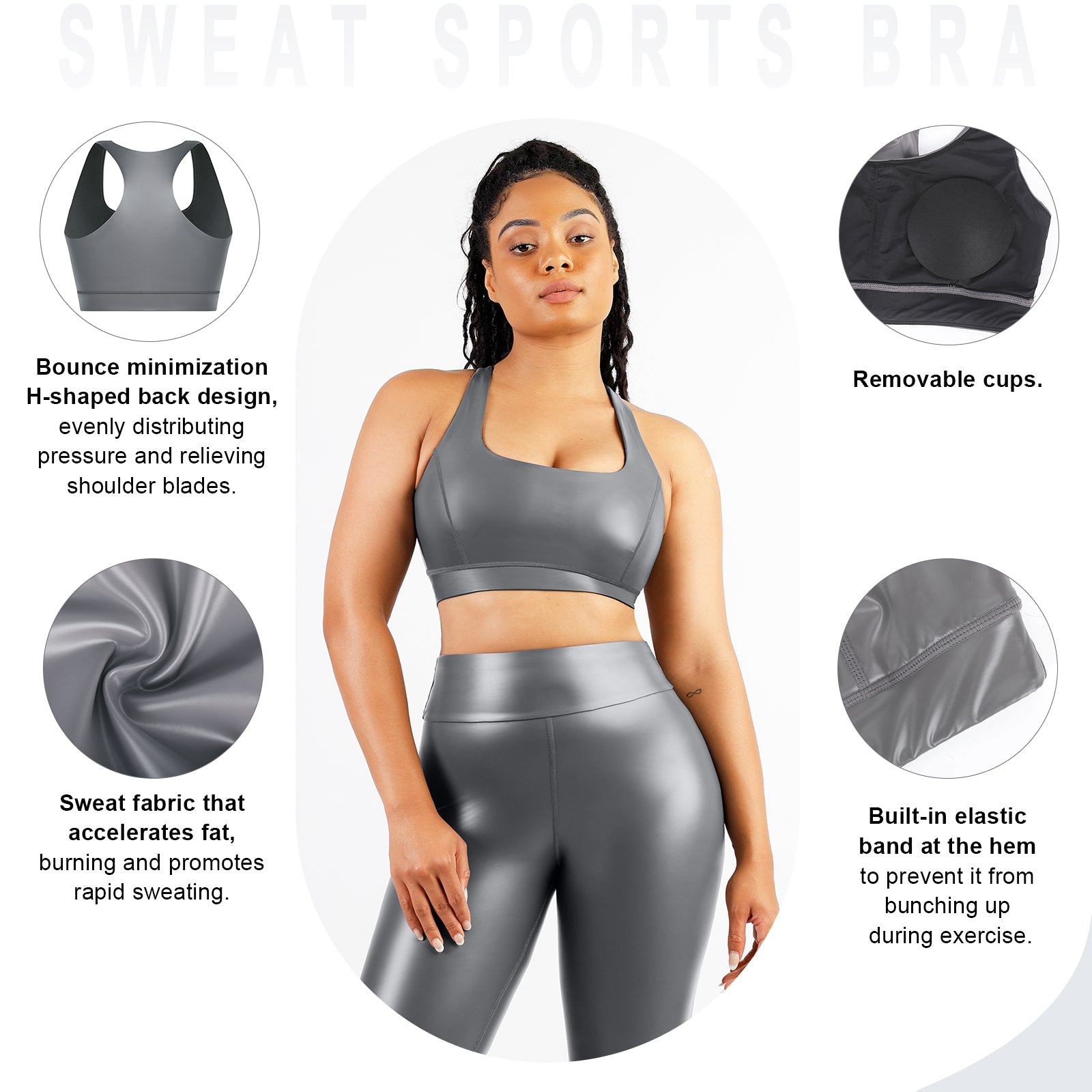 Silver Sauna Shaper Bra