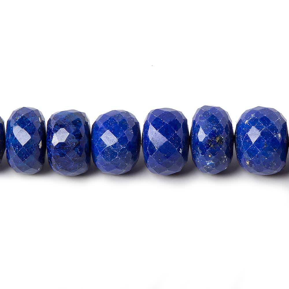  10-11mm Lapis Lazuli Faceted Rondelle Beads 9 inch 29 pieces 