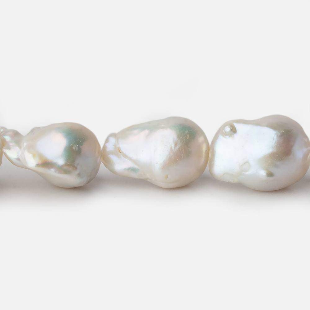 11.5x15-14x23mm Off White Ultra Baroque Freshwater Pearl 16 inch 20 pieces A 