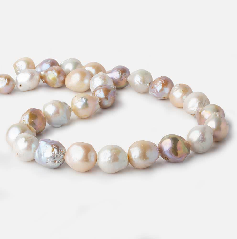  12x13-14x16mm Tri Color Ultra Baroque Freshwater Pearl 16 inch 28 pieces 