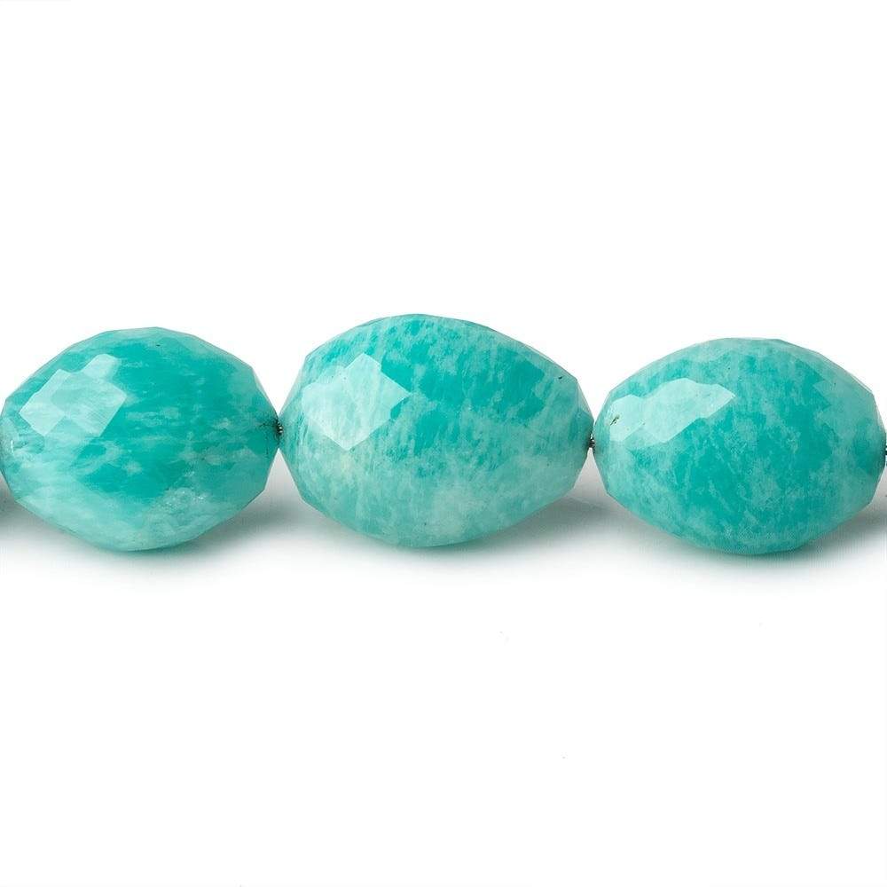  15x12x8-21x15x13mm Amazonite faceted nuggets 18 inch 27 beads AA 