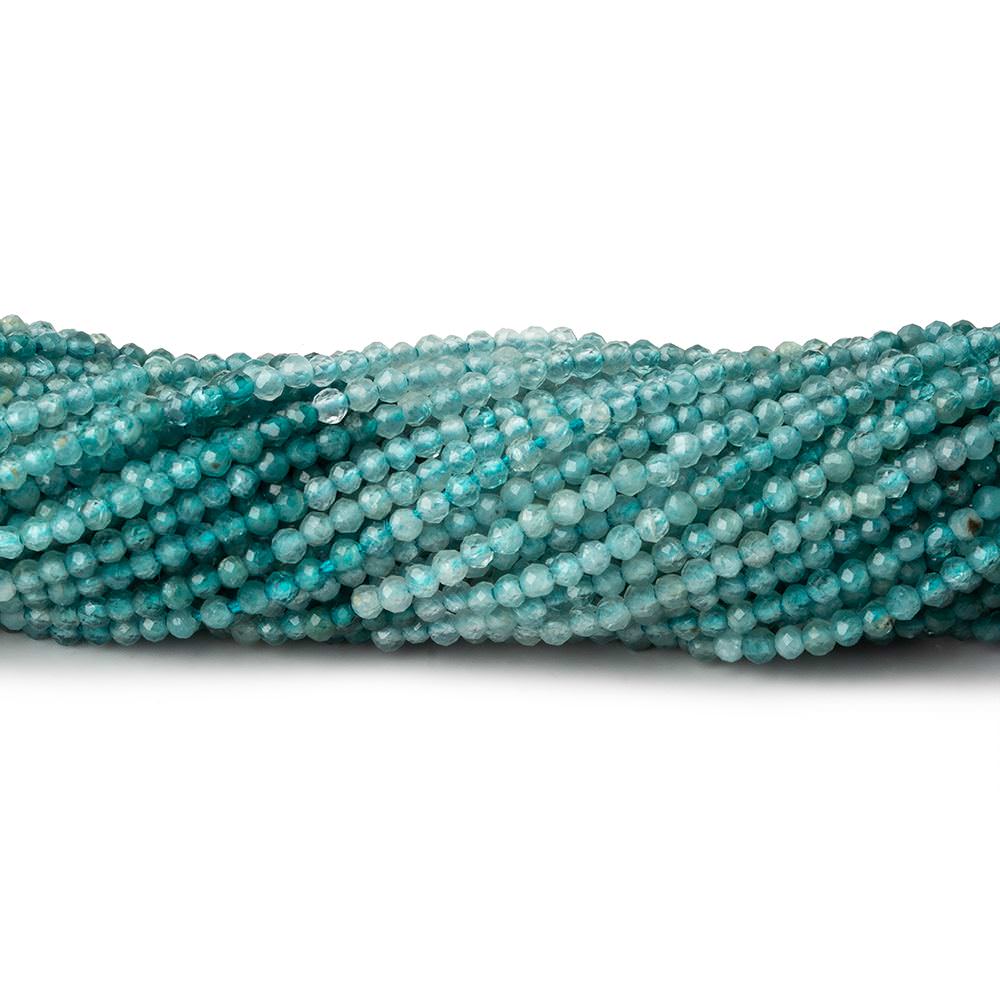  1.8mm Grandidierite microfaceted round beads 12.5 inch 190 pieces AA grade 
