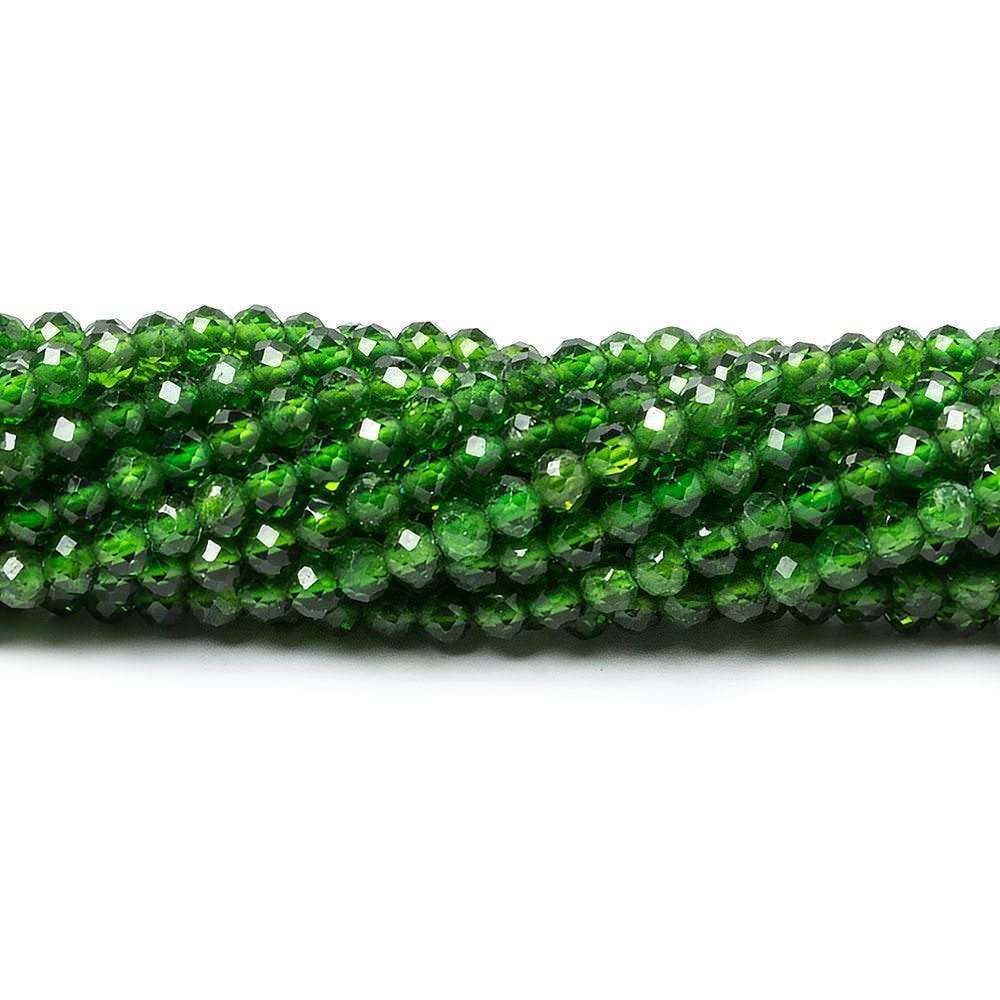  2-2.5mm Chrome Diopside Micro Faceted round beads 12.5 inch 130 pieces 