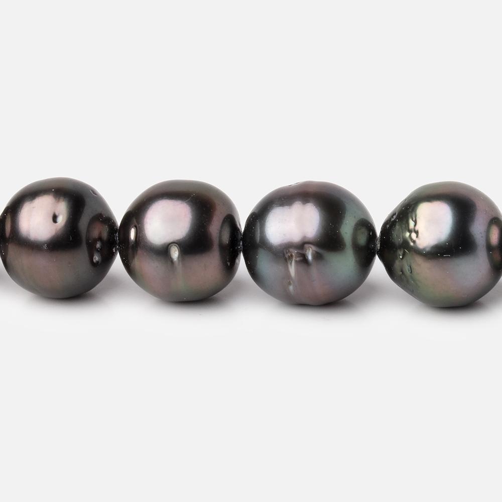  10-12mm Tahitian Round Saltwater Pearls 16 inch 36 pieces AA 