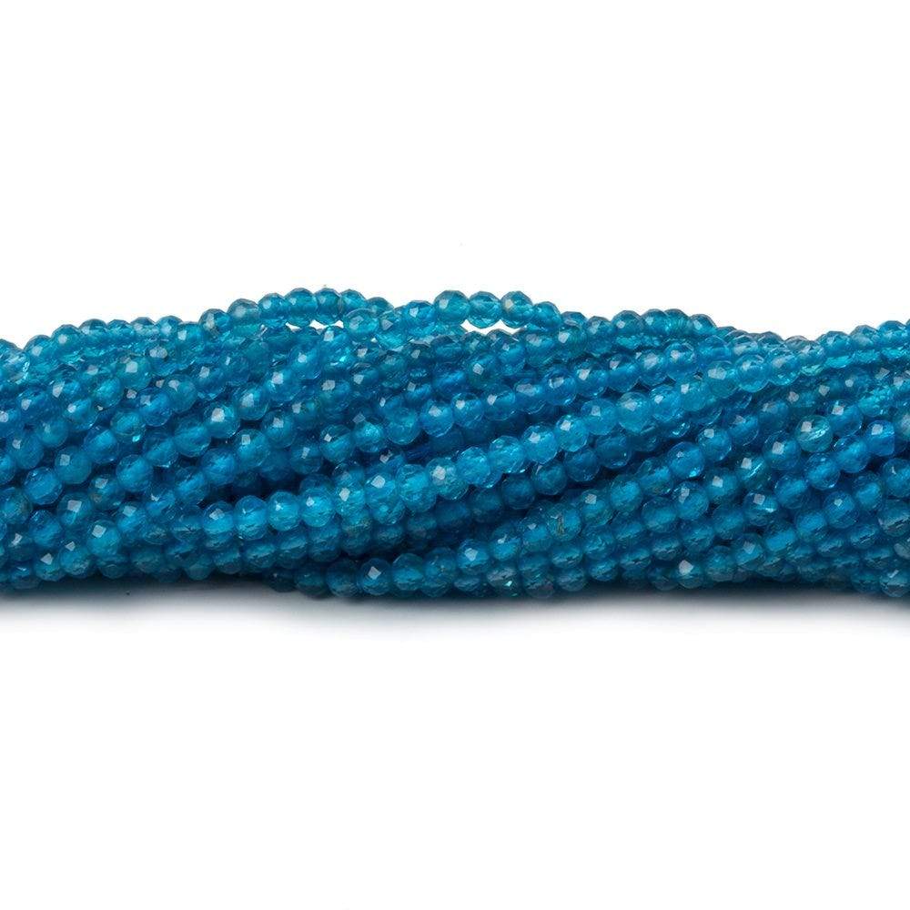  2mm Neon Apatite Micro faceted rondelle beads 13 inch 180 pcs AAA 