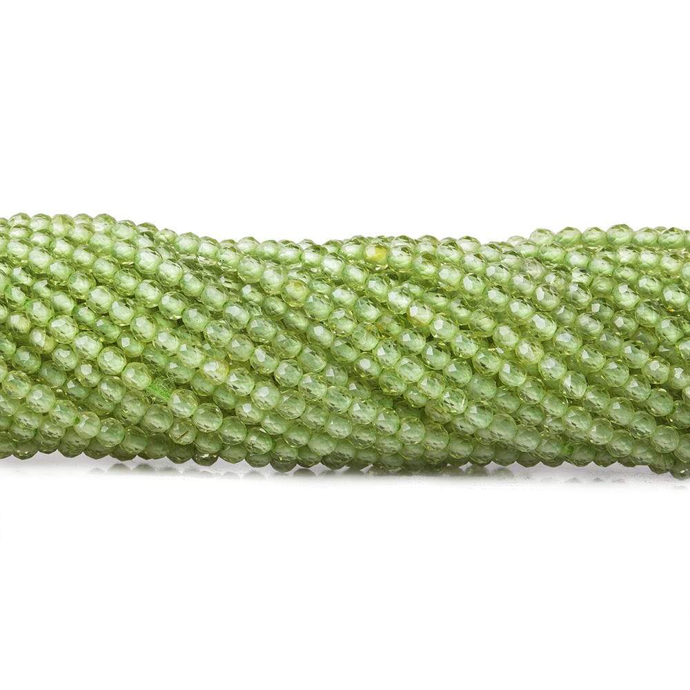  2mm Peridot microfaceted round beads 13 inch 175 pieces 