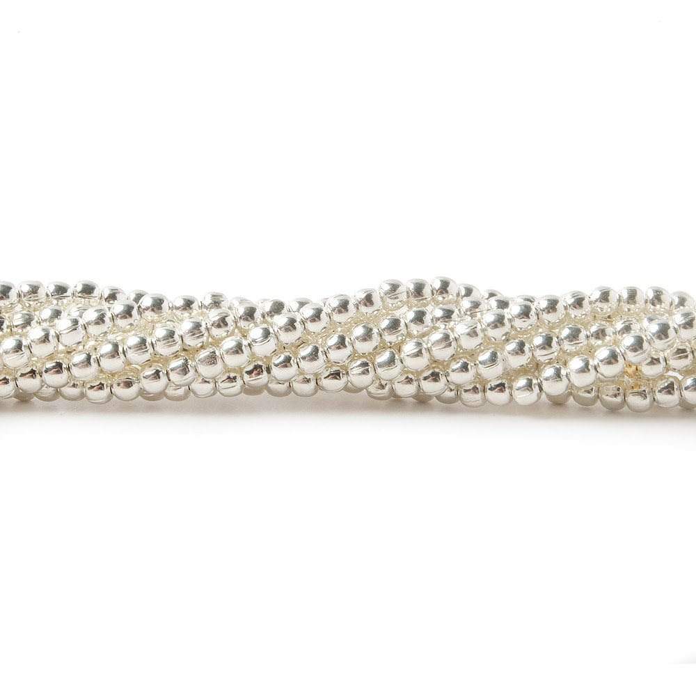 2mm Sterling Silver Plain Round 8 inch 102 beads 