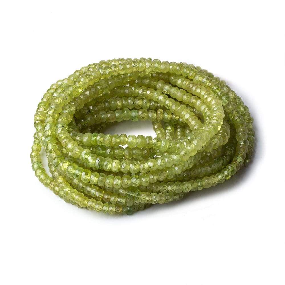  3-4mm Sphene faceted rondelle beads 18 inch 200 pieces AA 