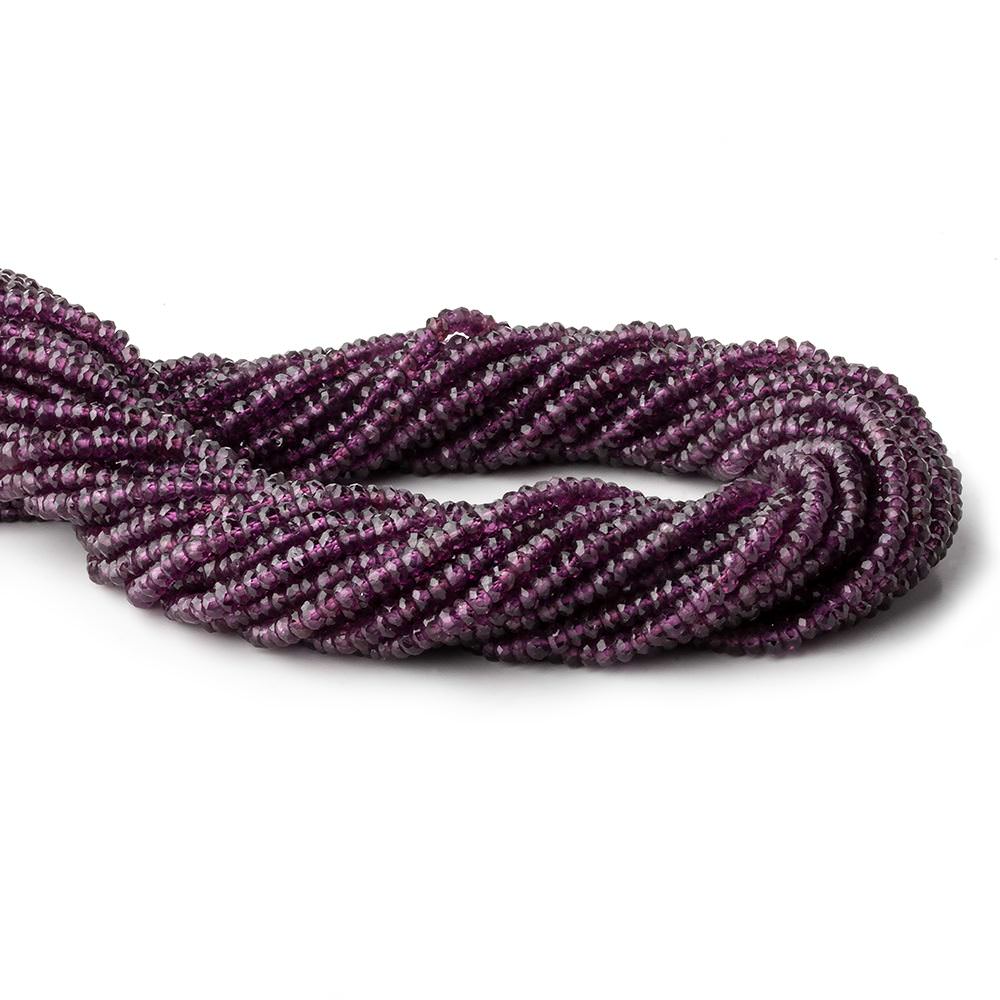  3mm Malaia Garnet faceted rondelle beads 13 inch 190 pieces AA Rare 