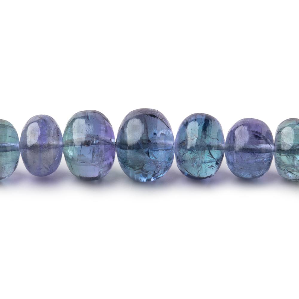 4-9.5mm Tanzanite Plain Rondelle Beads 19 inch 122 pieces AAA 