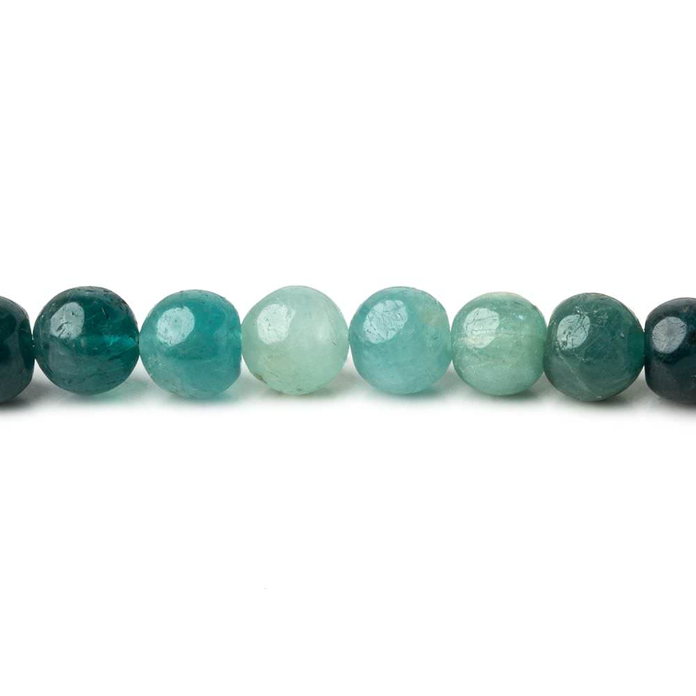  4.5-6mm Grandidierite plain round beads 18.5 inch 93 beads AA grade 