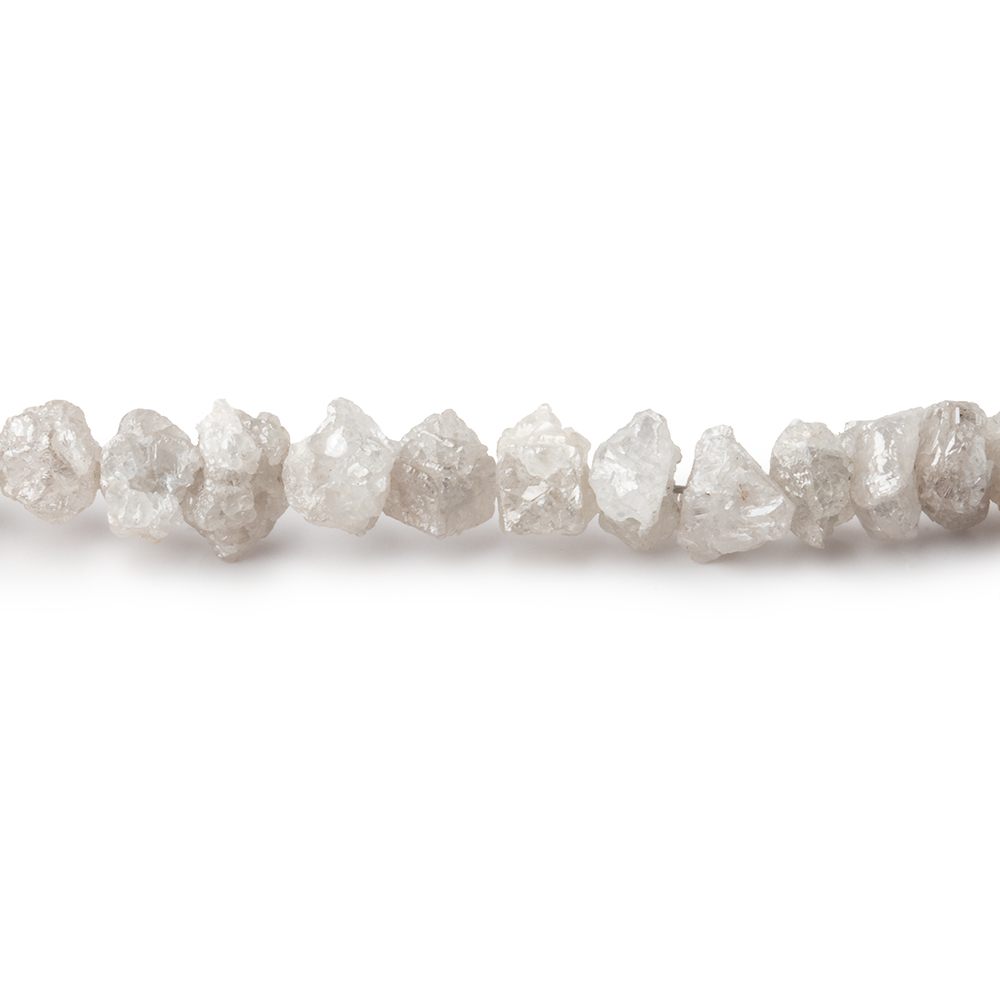  4mm Grey Diamond Crystal Nugget Beads 16 inch 142 pieces 