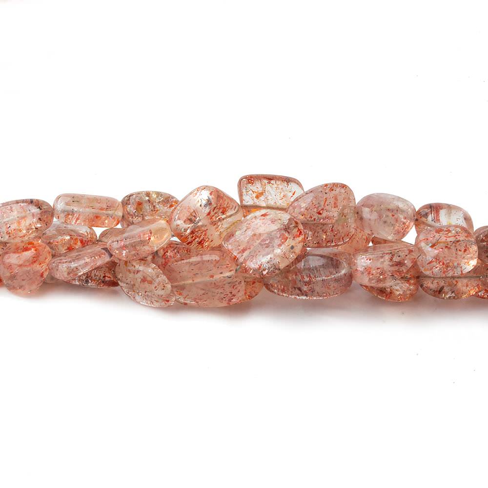  4x4-8x7mm Sunstone Plain Nugget Beads 17 inch 70 pieces 