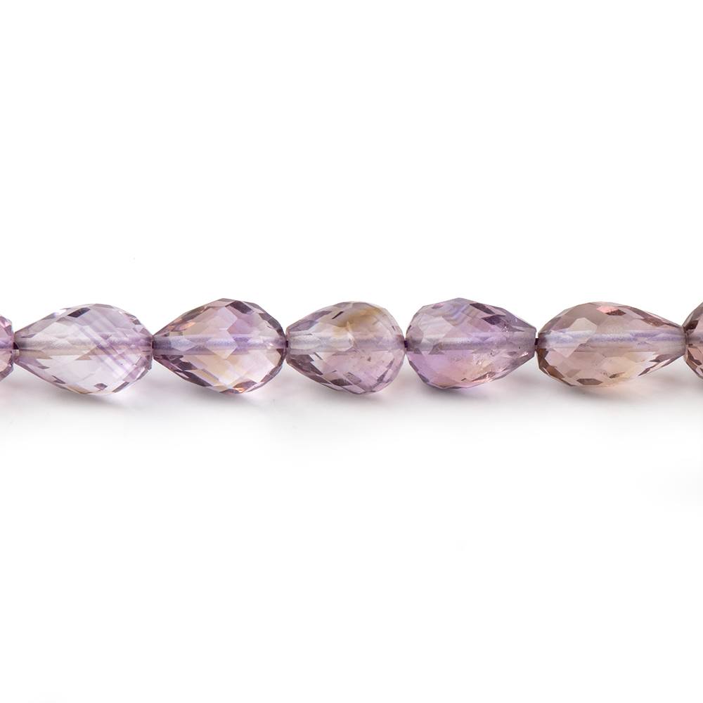  5-6mm Amethyst Straight Drilled Faceted Tear Drop Beads 15.5 inch 60 pieces 