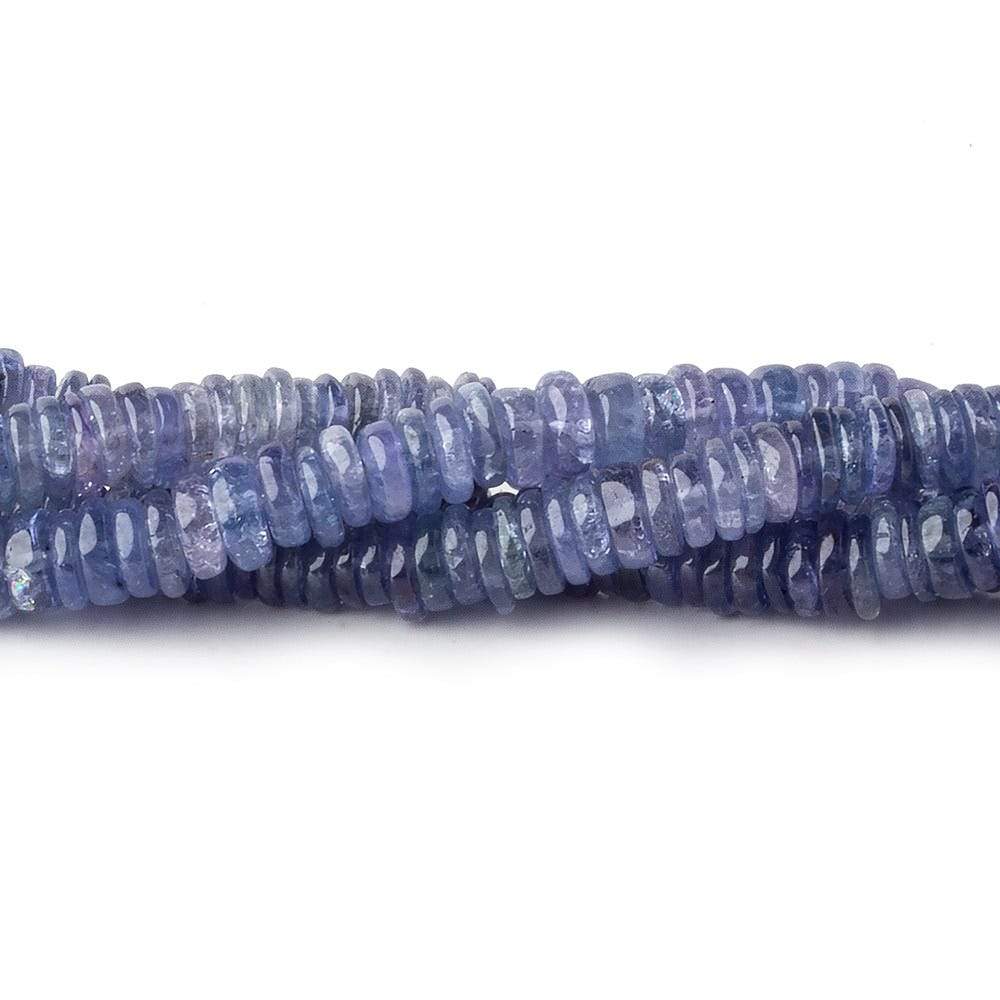  5-6mm Tanzanite plain heshi beads 14 inch 225 pieces A 