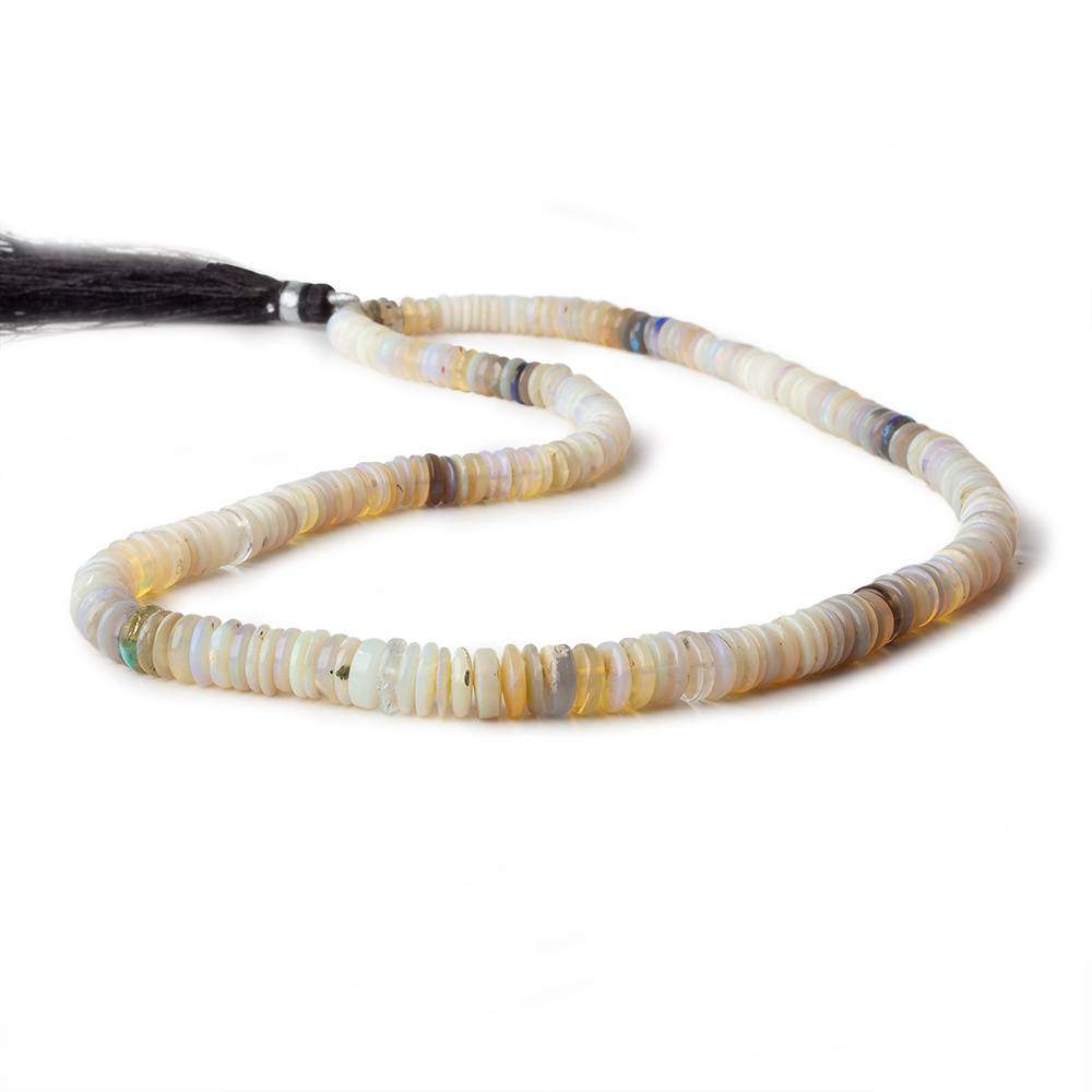  5-8mm Australian Opal Plain Heshi Beads 18 inch 255 pieces AA 