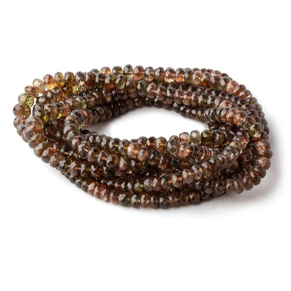  5.5-7.5mm Andalusite Faceted Rondelle Beads 18 inch 115 pieces AA 