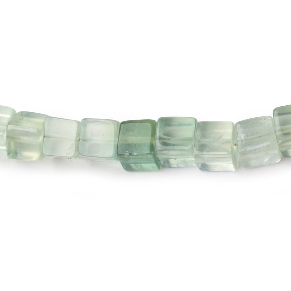  5mm Prehnite Plain Cube Beads 16 inches 78 pieces 