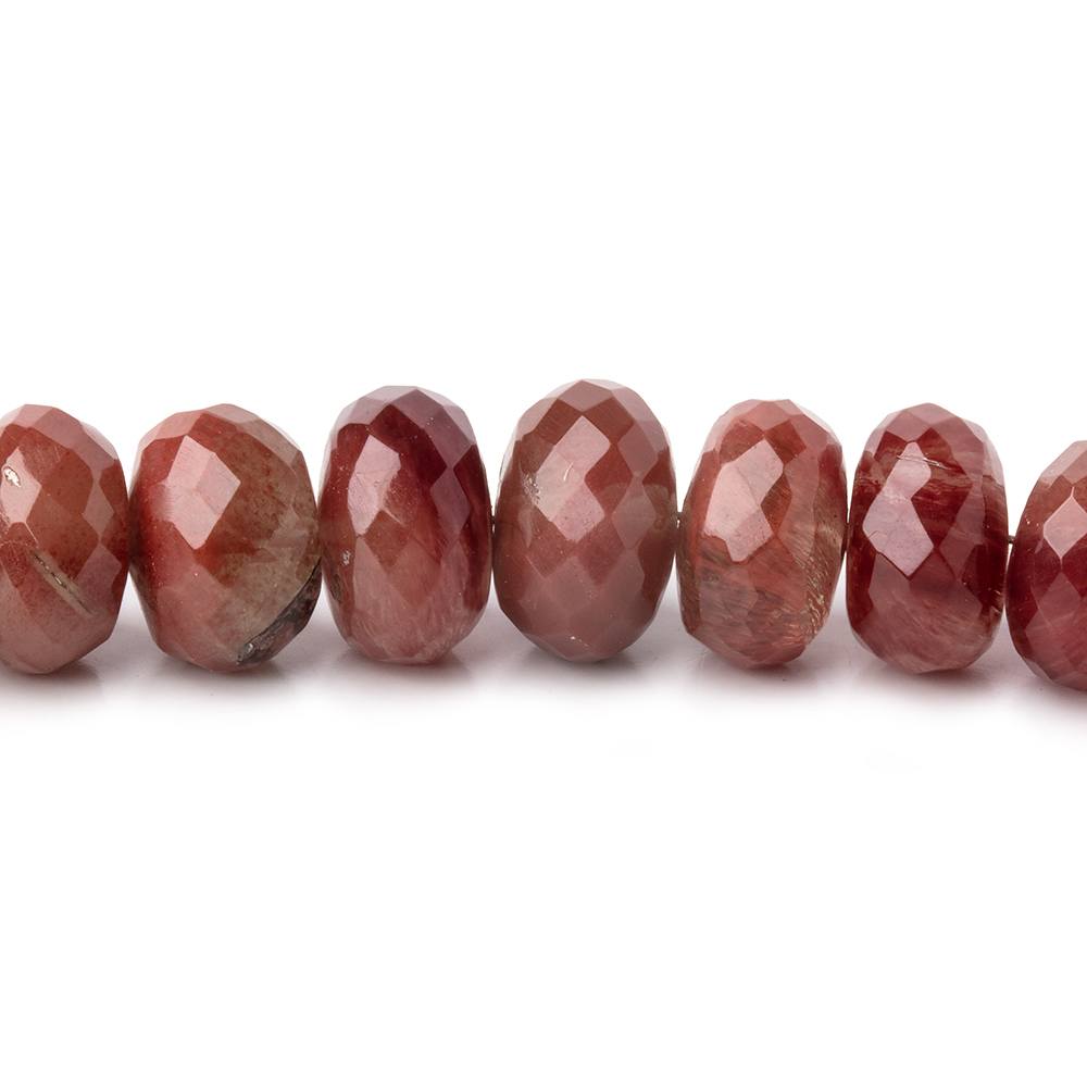  6.5-9mm Andesine Faceted Rondelle Beads 18 inch 96 pieces 