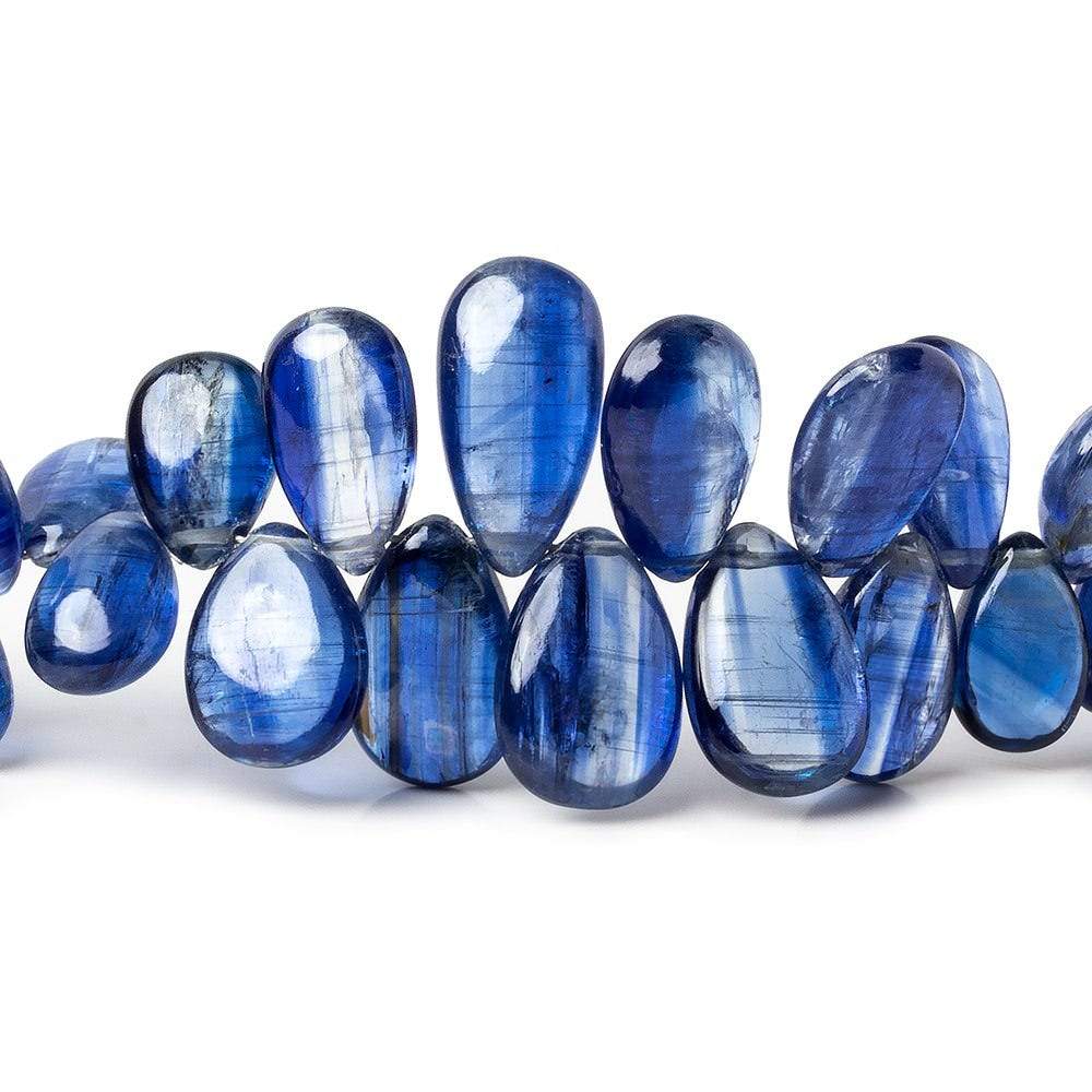  6x4-12.5x8mm Kyanite plain pear beads 13 inch 110 pieces AAA 