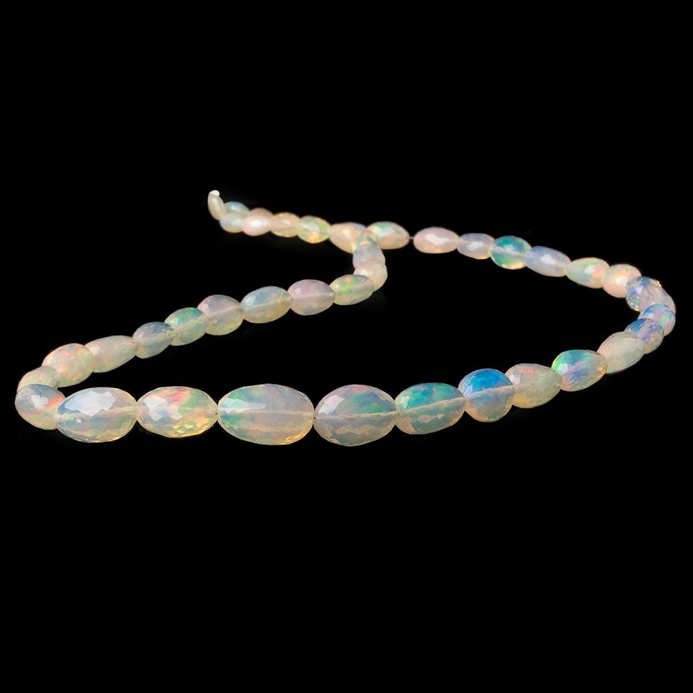  6x4-14x9mm Ethiopian Opal Straight Drill Faceted Nuggets 17.5 inch 45 beads AA 