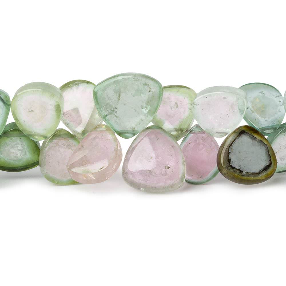  6x4.5-10x10mm MultiColor & Watermelon Afghani Tourmaline Freeforms 19 inch 147 beads AAA 