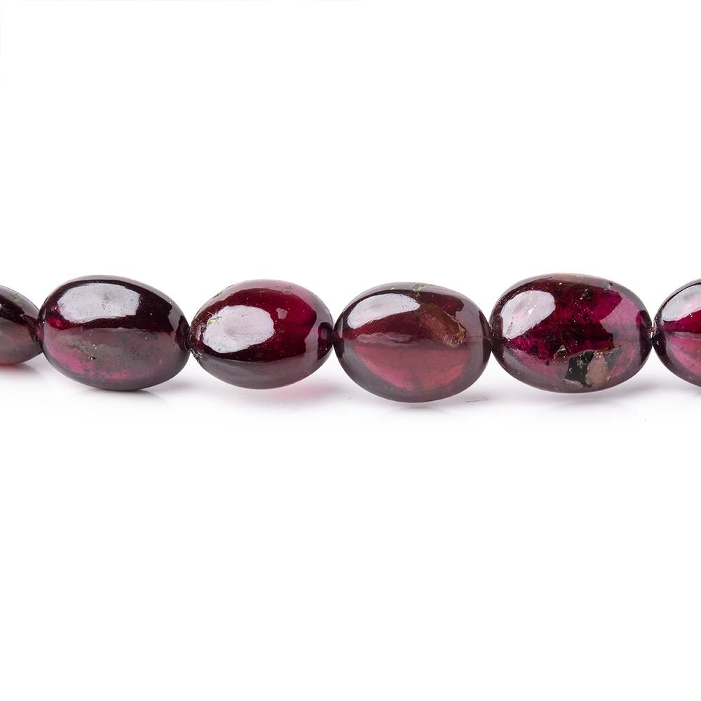  6x5-11x8mm Rhodolite Garnet Plain Oval Beads 16 inch 48 pieces 