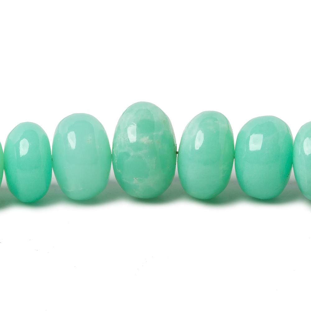  7-10.5mm Chrysoprase plain rondelle beads 20 inch 86 pieces A 