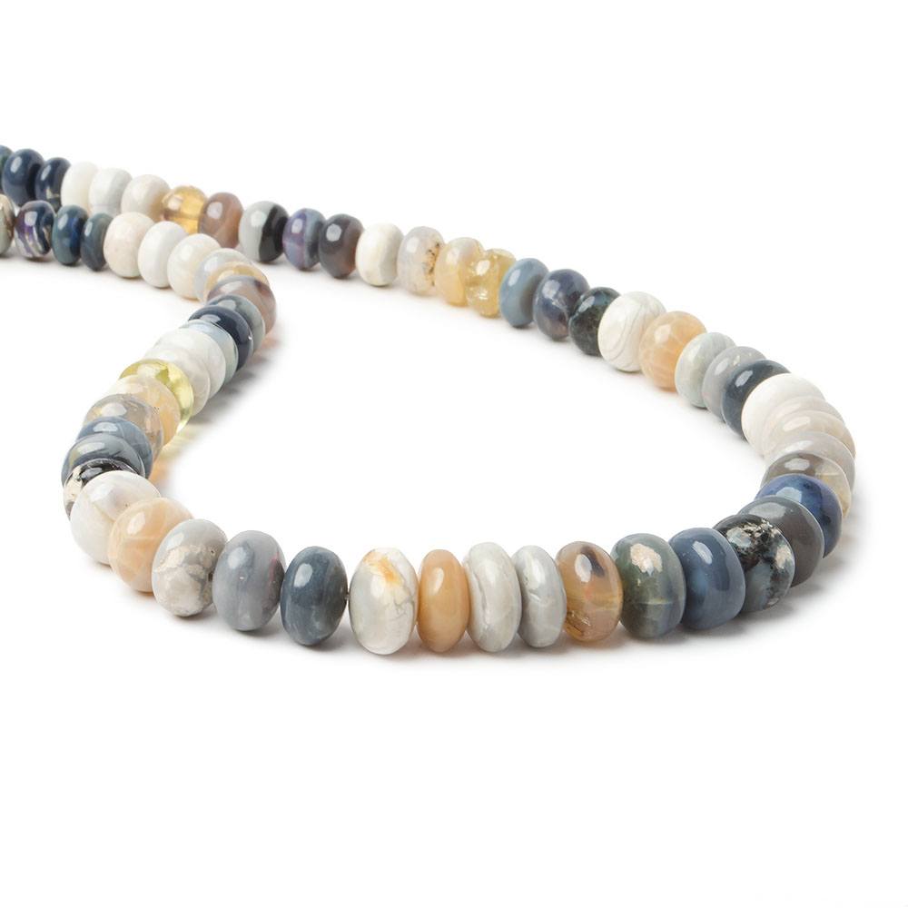  7-9mm Australian Opal plain rondelle beads 17 inch 88 pieces 