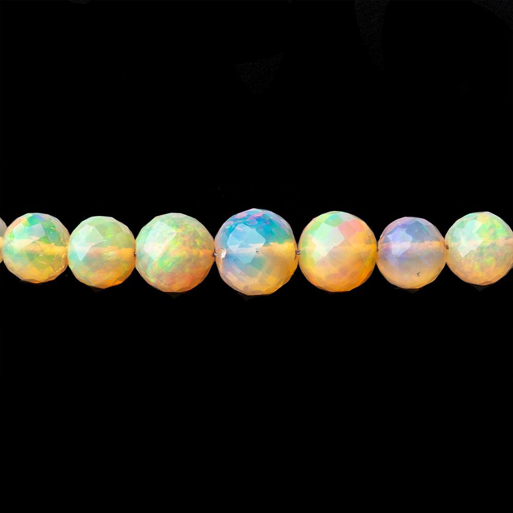  4-7mm Golden Ethiopian Opal faceted round beads 16 inch 105 pieces 