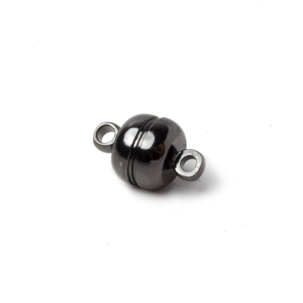 7mm Black Gold plated Magnetic Clasp Set of 5 pieces 