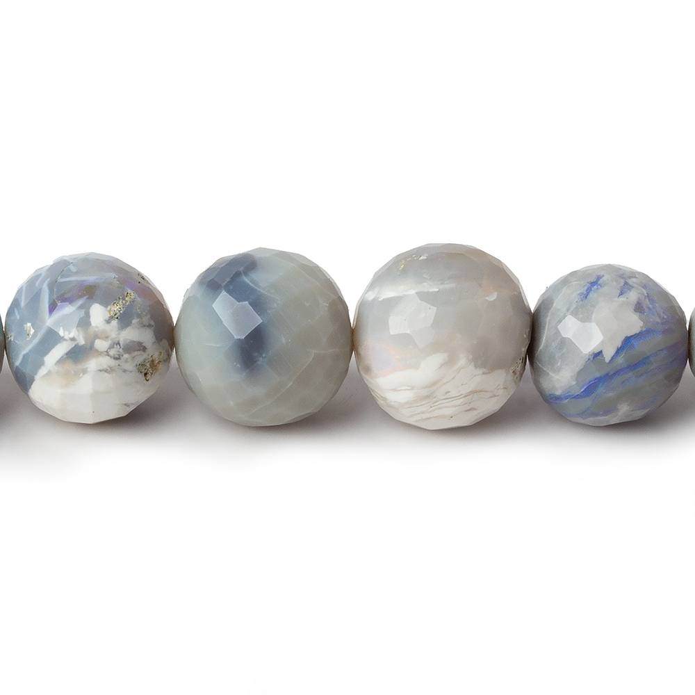  8-11mm Australian Opal faceted round beads 18 inch 52 pieces 