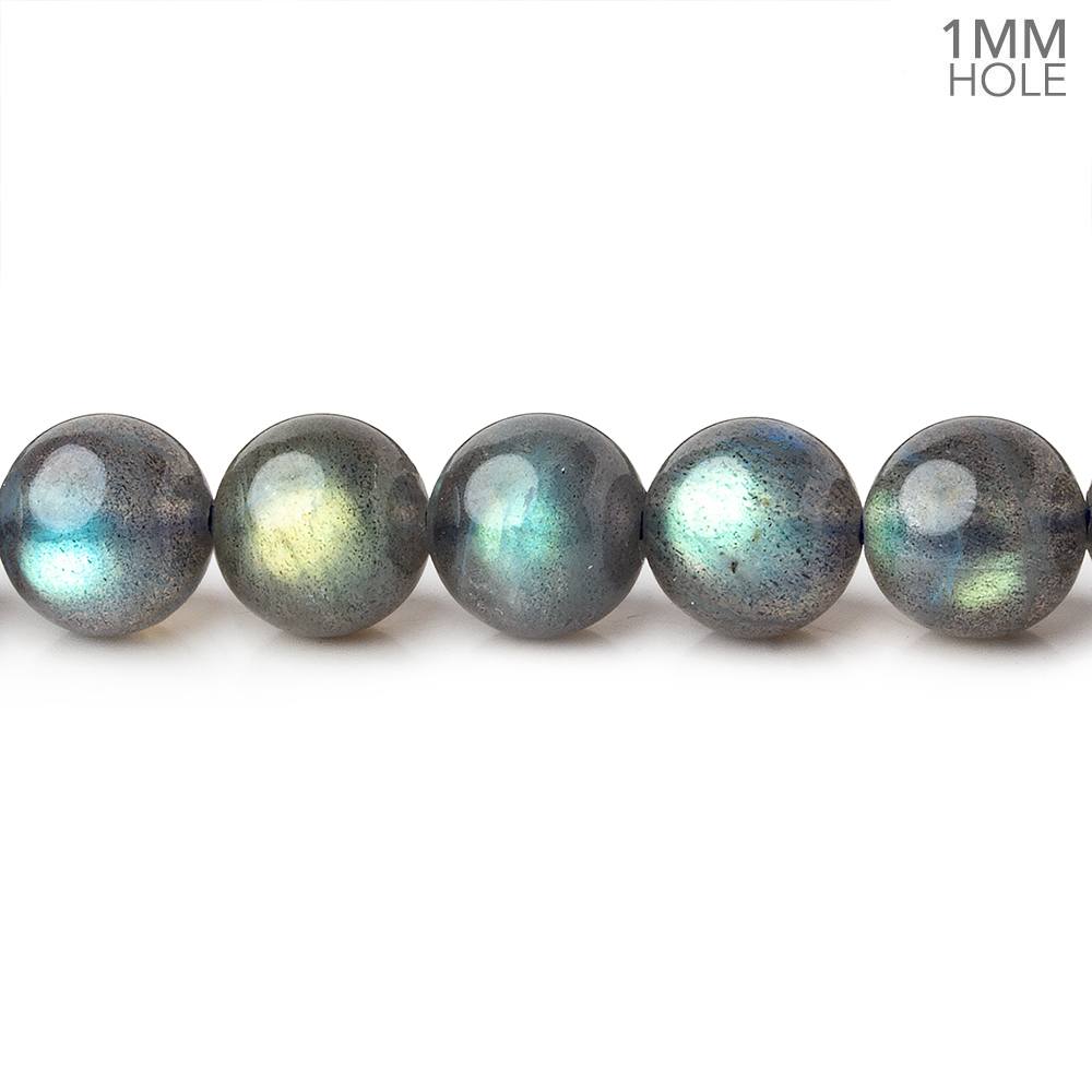  8-8.5mm Multi Color flash Labradorite plain rounds 15 inch 50 beads AA 