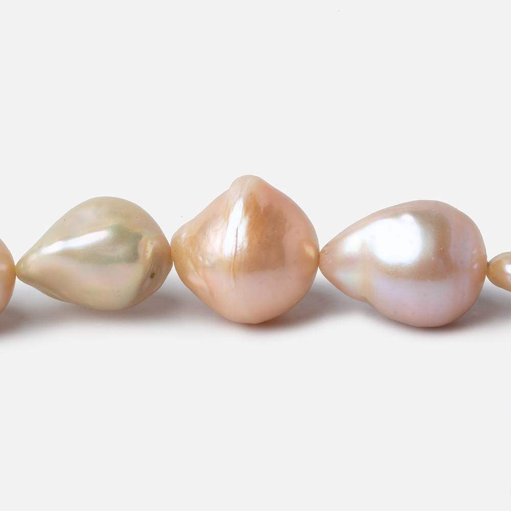  9-13mm Tri Color Ultra Baroque Freshwater Pearls 16 inch 25 pieces 