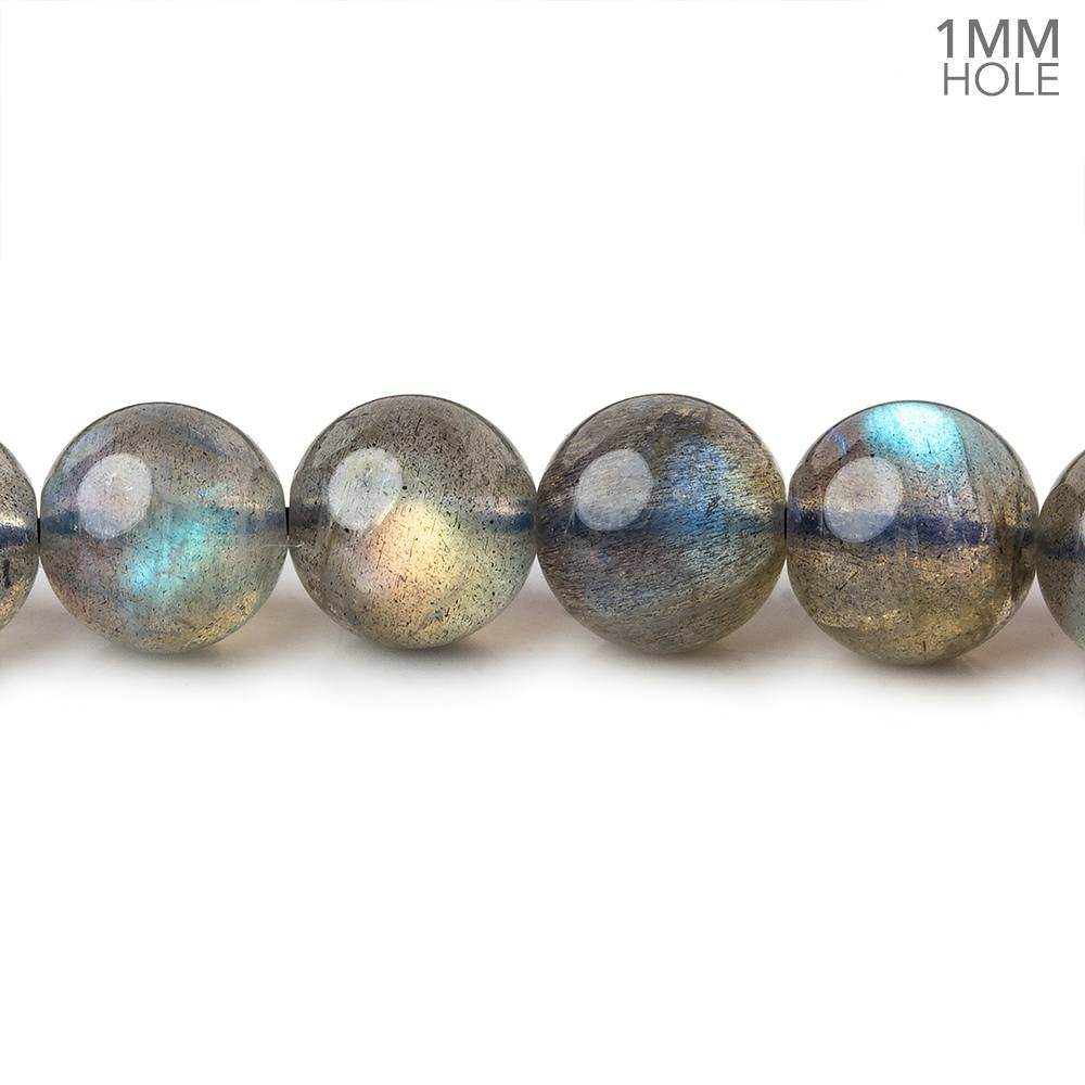  9mm Multi Color flash Labradorite plain rounds 15 inch 50 beads A 