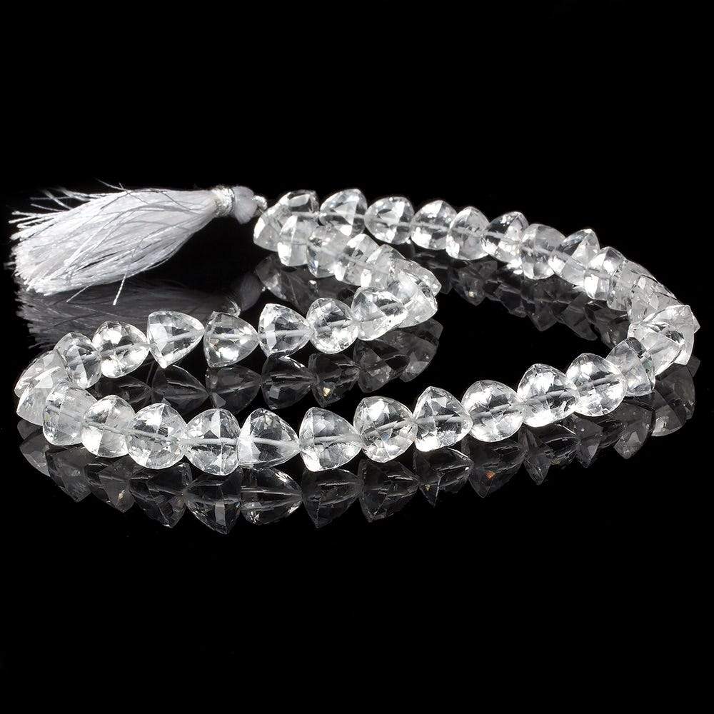  9x9-10x10m Crystal Quartz Straight Drill Trillions 15 inch 42 pieces AAA 
