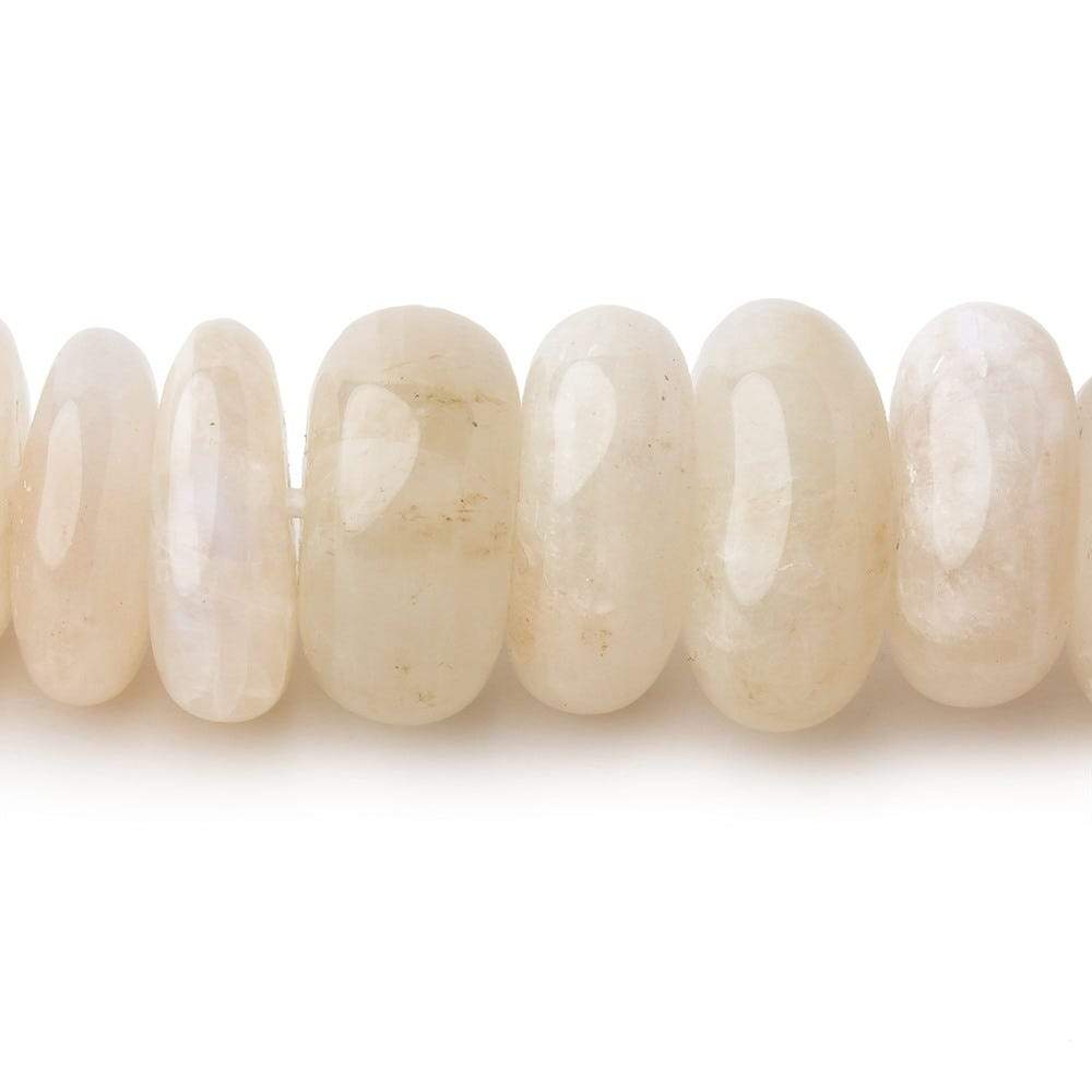  14-18mm Multi Color Rainbow Moonstone center drill nuggets 16 inch 57 beads 