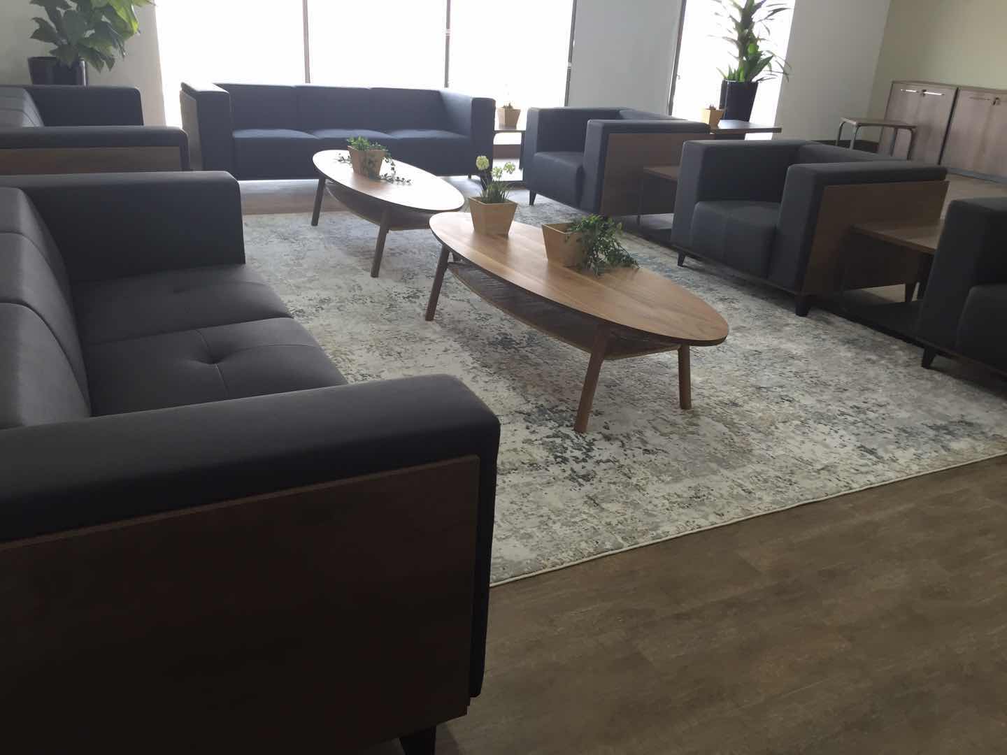 3 Seat Wide Square Arm Sofa MG-366-3S Black