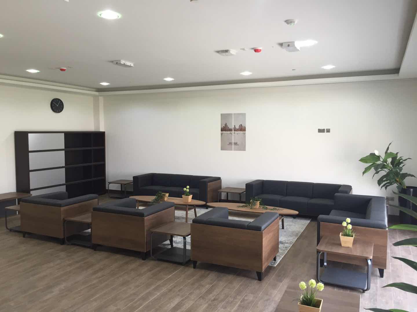 3 Seat Wide Square Arm Sofa MG-366-3S Black