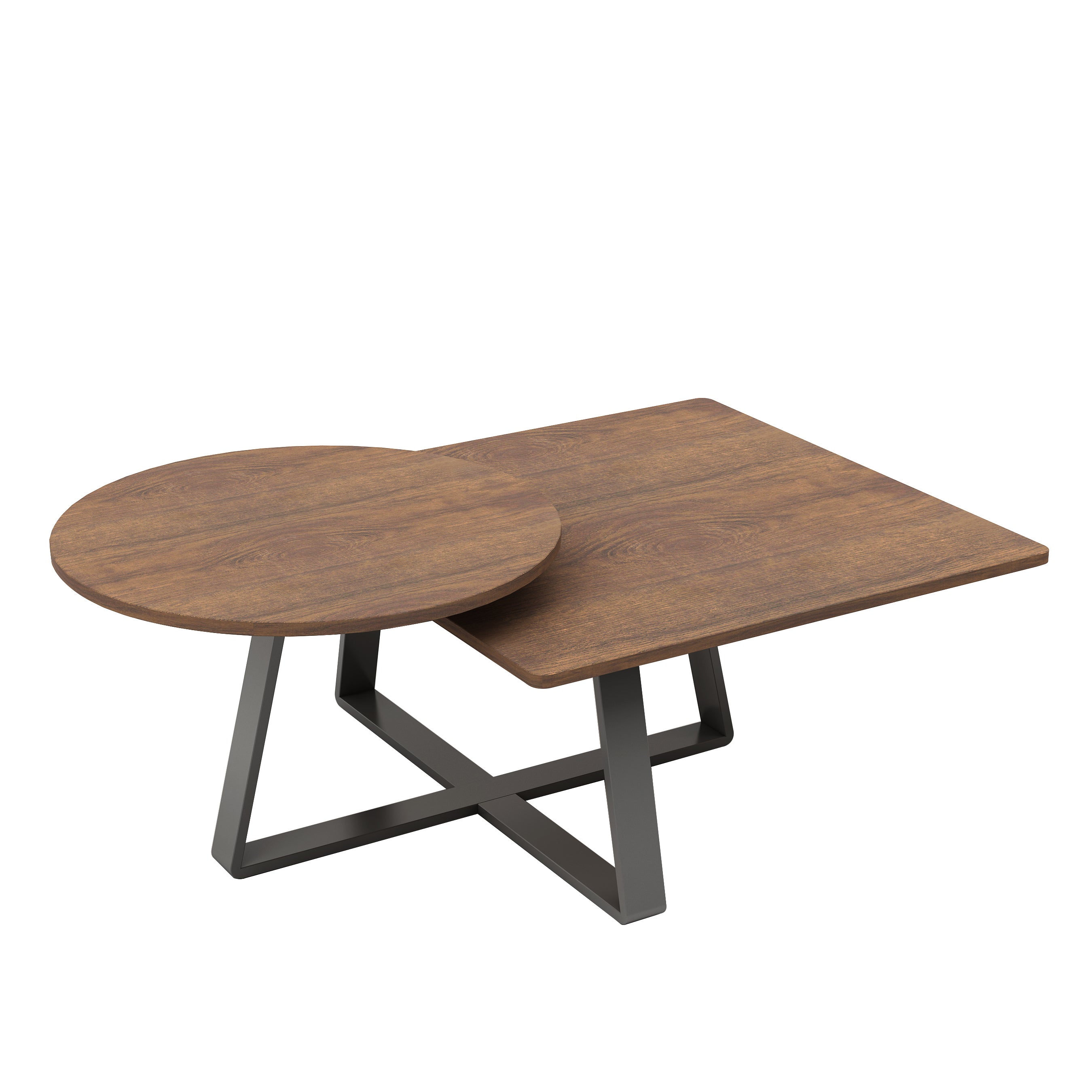 2 Piece Cross Leg Nesting Table CJ-02