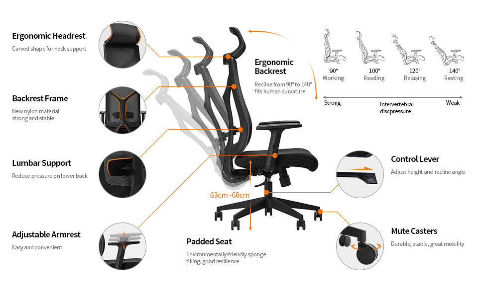 Ergonomic Mesh Executive Chair