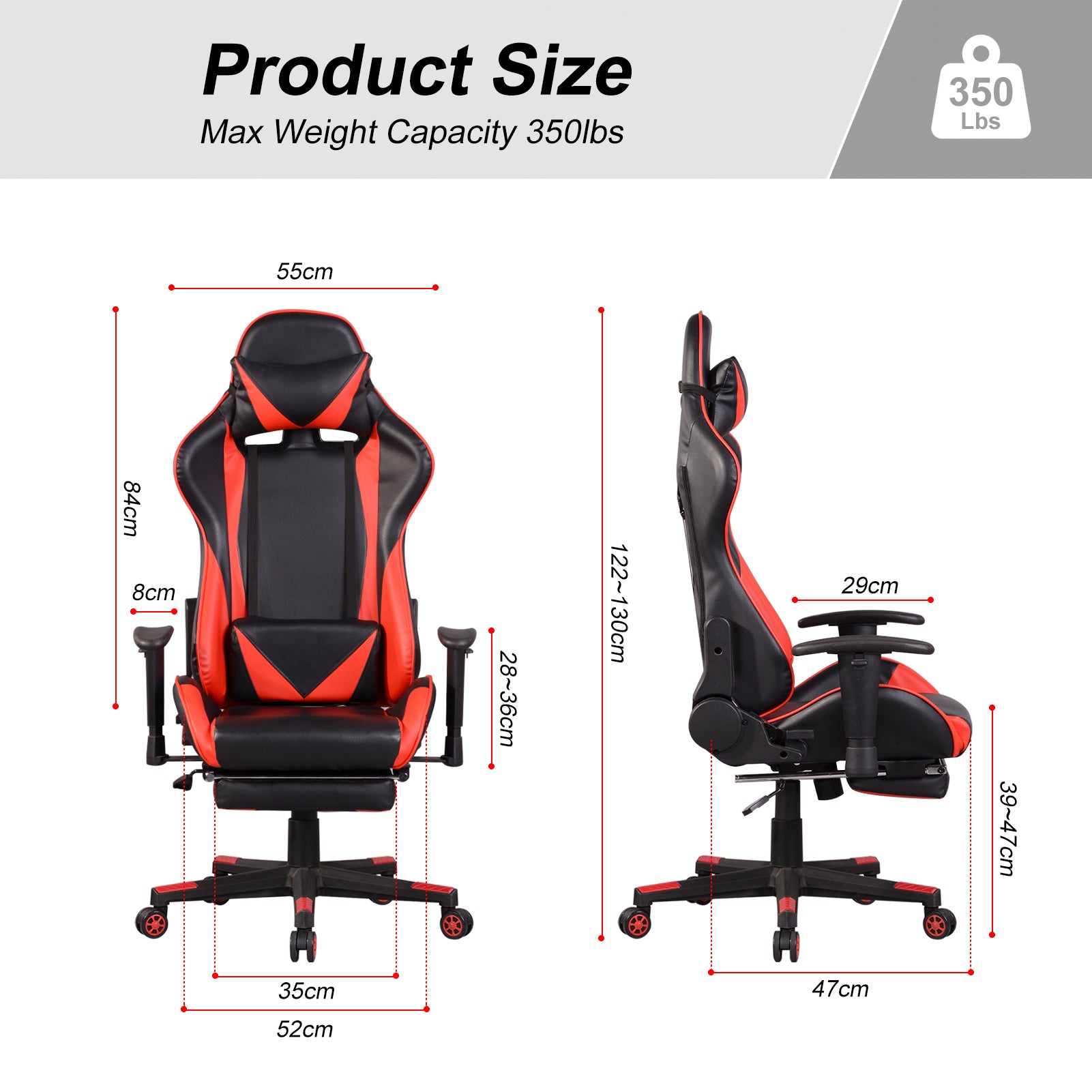 Racing Gaming Chair CL18-64 Red